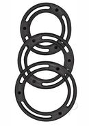 Mack Tuff Cockswellers Silicone Cock Rings (3 Piece Set) -...