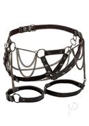 Euphoria Collection Thigh Harness With Chains - Black