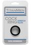 Titanmen Stretch-to-fit Cock Ring - Black